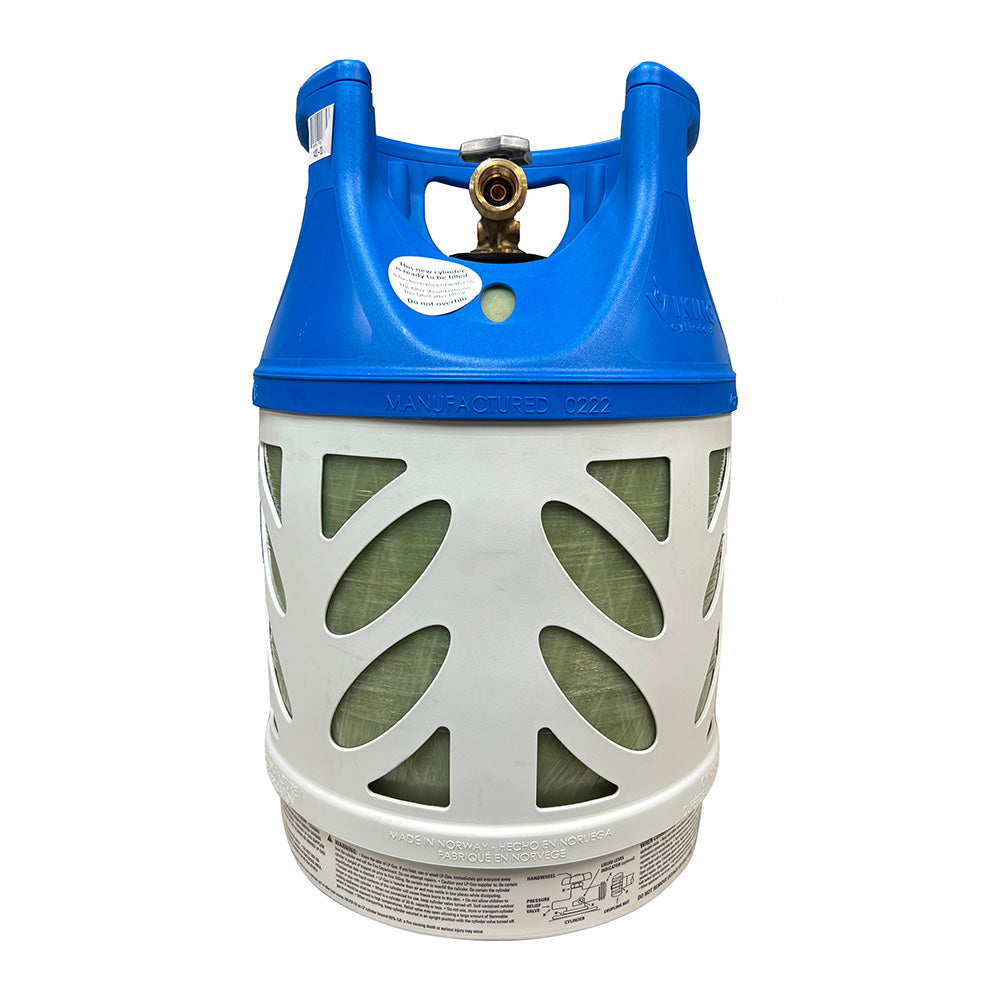 Viking Cylinders 17lb Vertical Fiberglass Composite LPG Cylinder w/Type 1 Valve - OPD, DOT, TC Approved [1420-0017]