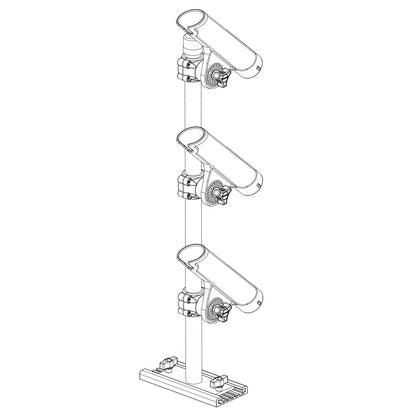 Scotty 333 Track Mounted Rod Tree - Rodmaster II Rod Holders [0333]