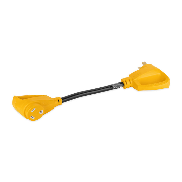 Camco Power Grip 18" Dogbone Adapter - 50 Amp Male/30 Amp Female [55173]
