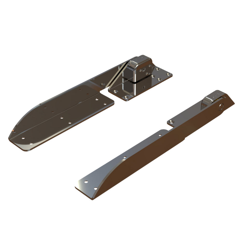 TACO Command Ratchet Hinge - 18-1/2" - 316 Stainless Steel Polished w/Hard Stop [H25-0048]