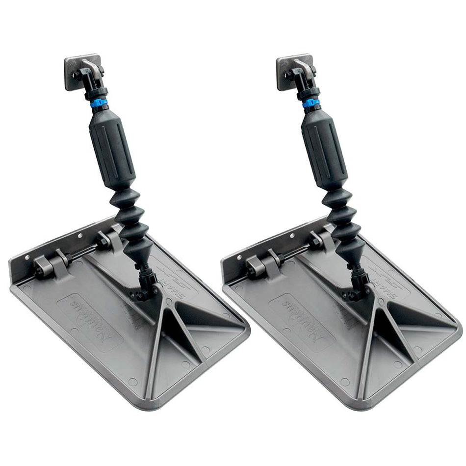 Lectrotab SX 9.5 x 10 Smart Tabs 18-22' Boats w/80lb Actuators - 150-240HP - Gunmetal Grey [SXG9510-80]