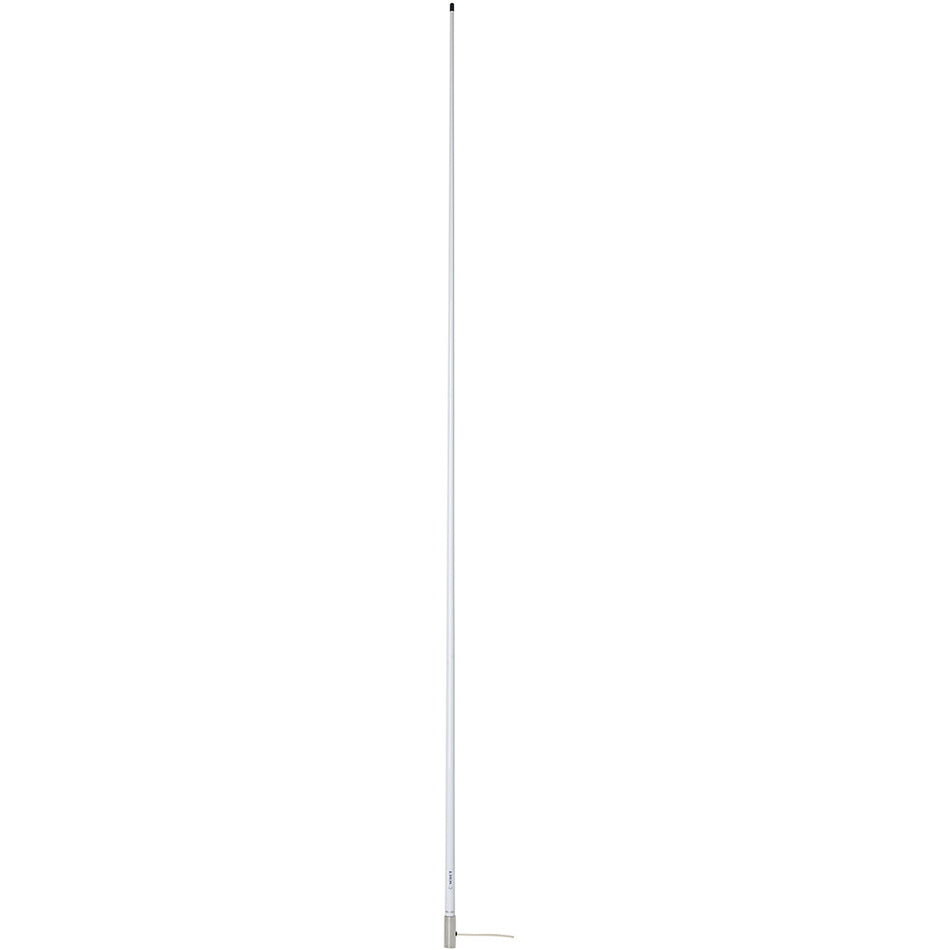 Scout 8' White VHF Antenna 6dB Stainless Steel Ferrule w/5M RG-58 Coax Includes PL-259 KS-42 [PF AN NVHF00007T]
