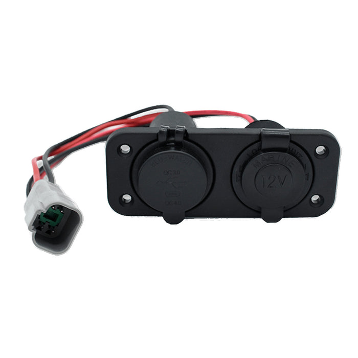 Bluewater USB/USB-C  12V Combo w/Deutsch  Plate [6000-3205]