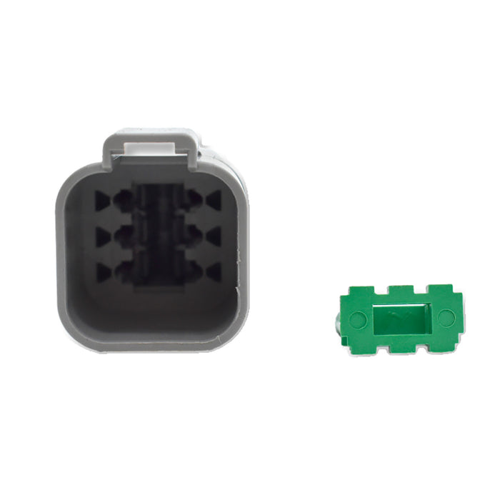 Bluewater 6 Position Male Deutsch Connector w/Wedge Lock [DT04-6P]