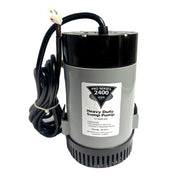 Johnson Pump Pro Series 2400 GPH Sump Pump / Utility Pump - 12V - 2400GPH w/10' Lift, 1.5" Discharge [1011011]