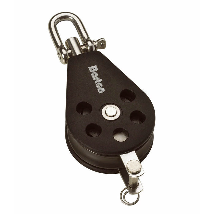 Barton Size 2 35mm Plain Bearing Pulley Block Single Swivel  Becket [N02131]