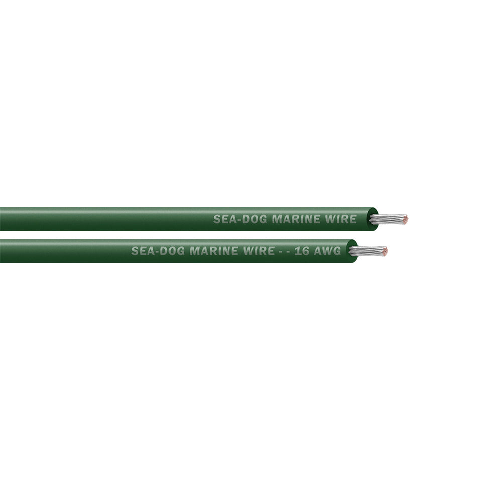 Sea-Dog 16 AWG Green Primary Wire -100' [8016042]