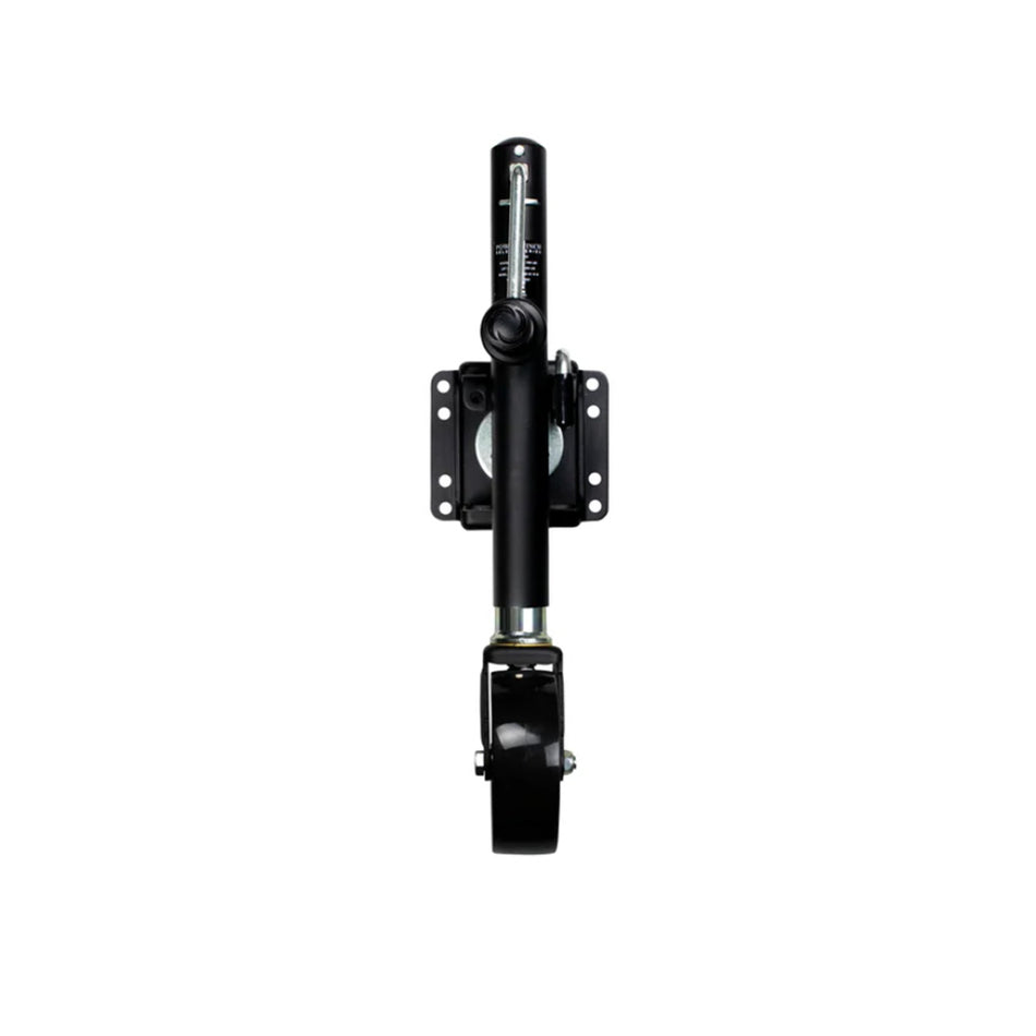 Powerwinch Select Series Jack - 1000lb, Weld-On, Single Wheel, Carbon Black [21400-J-1000-W1-B-R]