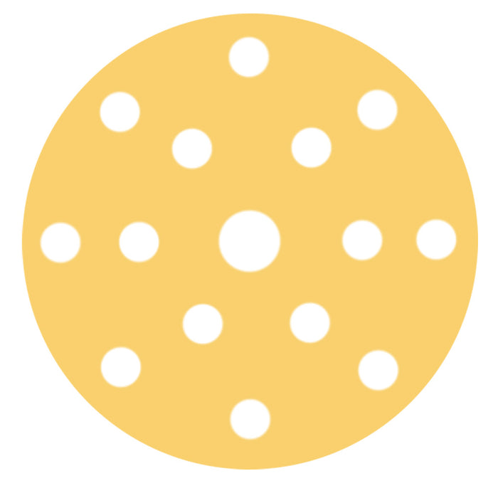 RUPES MULTIPURPOSE Paper Abrasive Discs 150mm (6") - 15 Holes - P80 Grit *Box of 50pcs [9.45PD080]