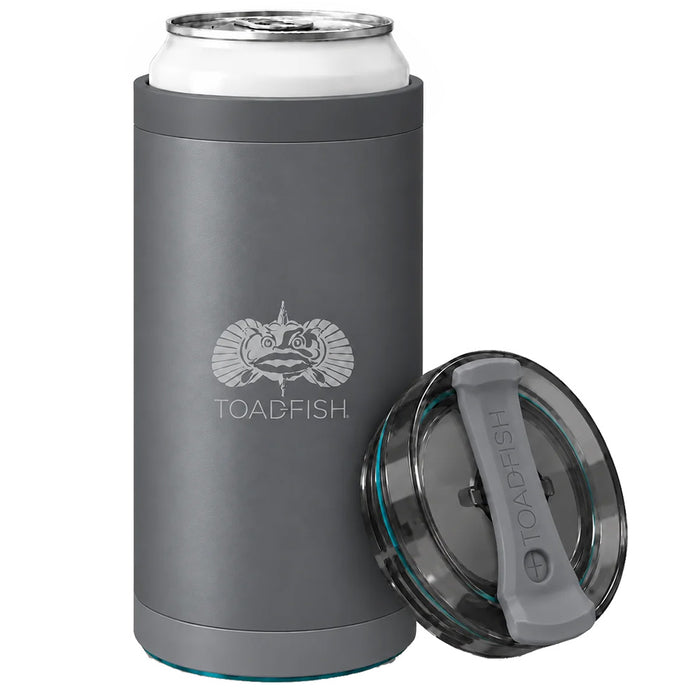 Toadfish SmartGrip 4-in-1 Can Cooler - 12oz - Grey [1414]