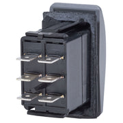 Blue Sea 8222 Water Resistant Contura III Switch - (ON)-OFF-(ON) - Grey [8222]