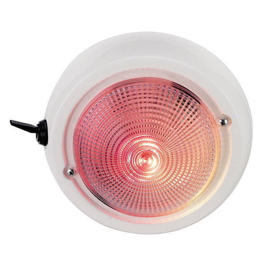 Perko Dome Light w/Red & White Bulbs [1263DP1WHT]