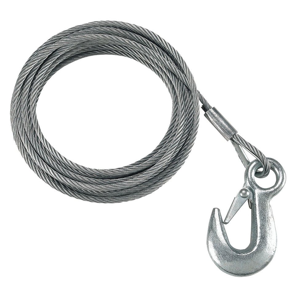 Fulton 3/16" x 25' Galvanized Winch Cable - 4,200 lbs. Breaking Strength [WC325 0100]