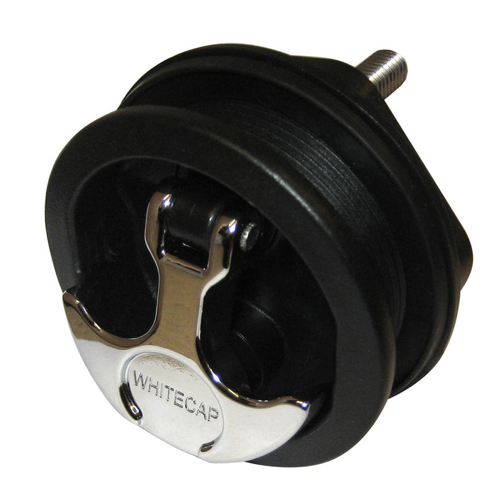 Whitecap T-Handle Latch - Chrome Plated Zamac/Black Nylon - No Lock - Freshwater Use Only [S-0230BC]