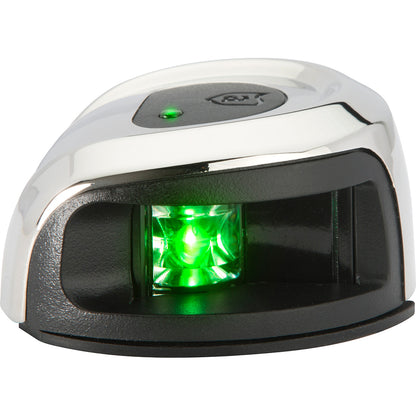 Attwood LightArmor Deck Mount Navigation Light - Stainless Steel - Starboard (green) - 2NM [NV2012SSG-7]