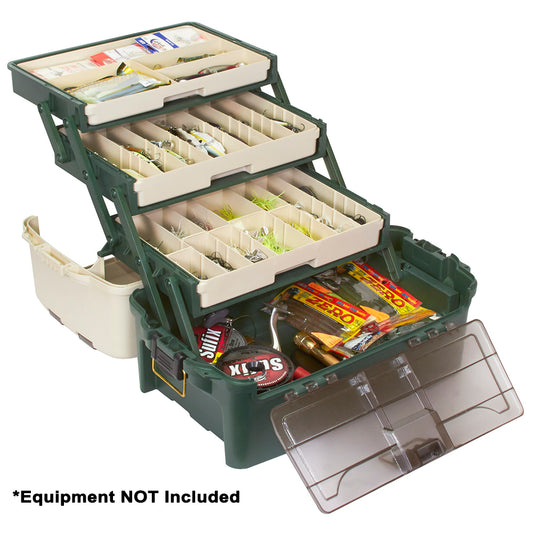 Plano Hybrid Hip 3-Tray Tackle Box - Forest Green [723300]