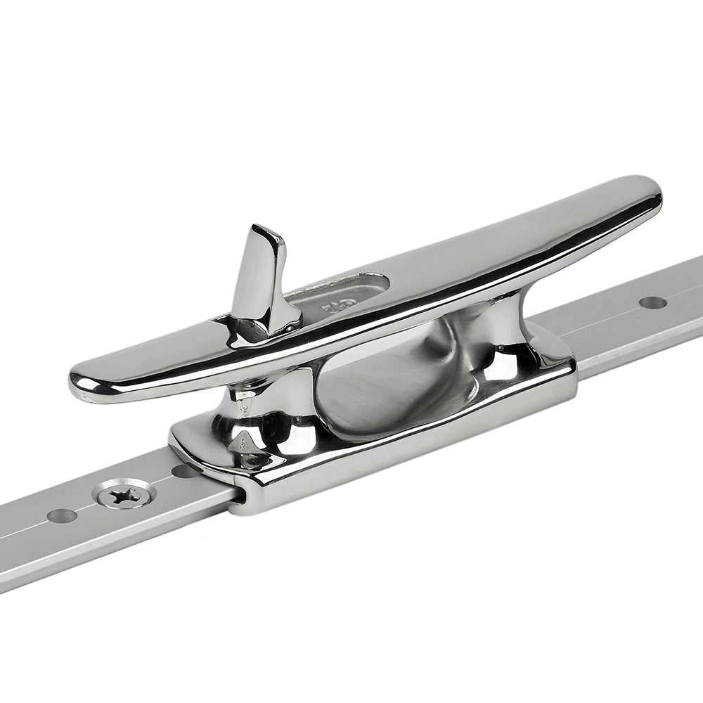 Schaefer Mid-Rail Chock/Cleat Stainless Steel - 1-1/4" [70-75]