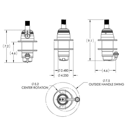 TACO Grand Slam 800 VHF Antenna Mount [GS-800-1]