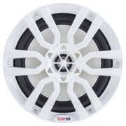 DS18 HYDRO 6.5" 2-Way Marine Speakers w/RGB LED Lights 300W - White [NXL-6]