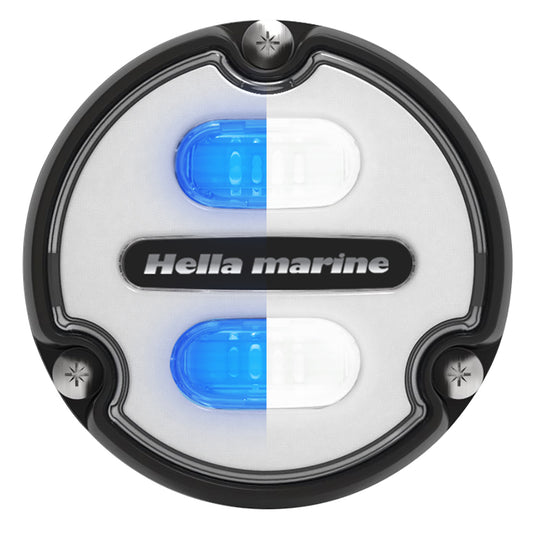 Hella Marine Apelo A1 Blue White Underwater Light - 1800 Lumens - Black Housing - White Lens [016145-011]