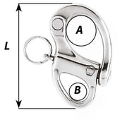 Wichard 2-3/4" Snap Shackle w/Fixed Eye - 70mm [2472W]