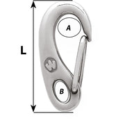 Wichard Safety Snap Hook - 75mm [2481W]
