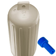 Polyform G-6 Twin Eye Fender 11" x 30" - Sand w/Adapter [G-6 SAND W/AIR ADAPTER]