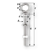 Wichard Eye Bolt - Diameter 5/32" - Length 4" [6493W]