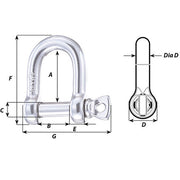 Wichard HR D Shackle - Diameter 25/64" [11205W]