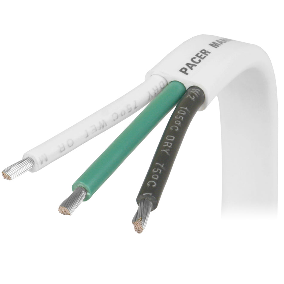 Pacer 12/3 AWG Triplex Cable - Black/Green/White - 250  [W12/3-250]
