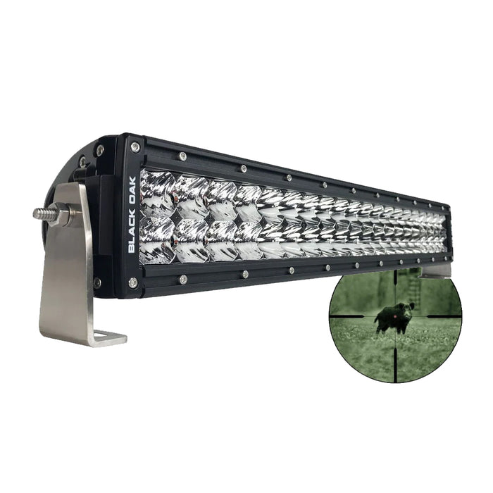 Black Oak Pro Series Double Row Combo Infrared 20" 940nm Light Bar - Black  [20IR-940]