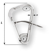 Wichard Automatic Mooring Hook - 170mm Length - 6-11/16" [2329W]