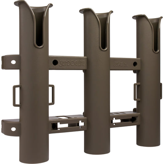 Sea-Dog Triple Threat Three Pole Rod Holder - Flat Dark Earth [325034-1]