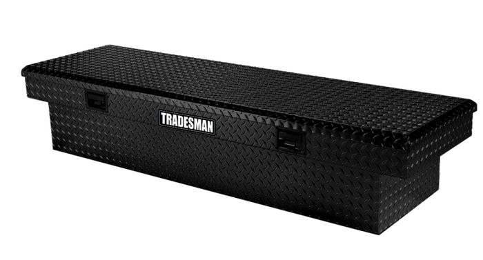 Tradesman Aluminum Economy Cross Bed Truck Tool Box (72in.) - Black