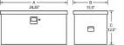 Tradesman Steel Job Site Box/Chest (Light Duty/Small) (24in.) - White